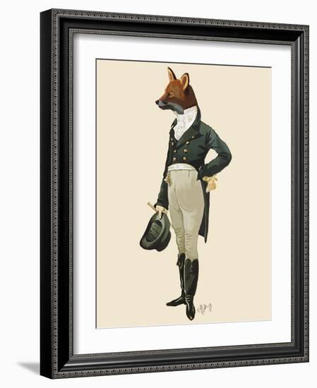 Dandy Fox Full-Fab Funky-Framed Art Print