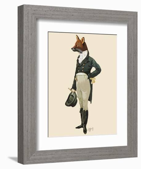 Dandy Fox Full-Fab Funky-Framed Art Print