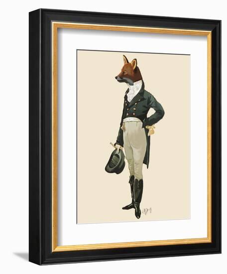 Dandy Fox Full-Fab Funky-Framed Art Print