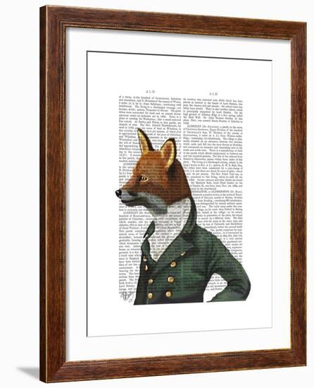 Dandy Fox Portrait-Fab Funky-Framed Art Print