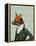 Dandy Fox Portrait-Fab Funky-Framed Stretched Canvas