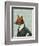 Dandy Fox Portrait-Fab Funky-Framed Premium Giclee Print