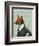 Dandy Fox Portrait-Fab Funky-Framed Premium Giclee Print