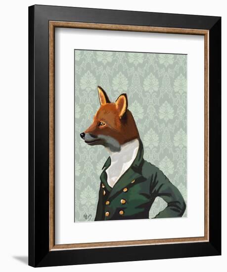 Dandy Fox Portrait-Fab Funky-Framed Premium Giclee Print