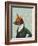 Dandy Fox Portrait-Fab Funky-Framed Art Print