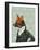 Dandy Fox Portrait-Fab Funky-Framed Art Print