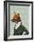 Dandy Fox Portrait-Fab Funky-Framed Art Print