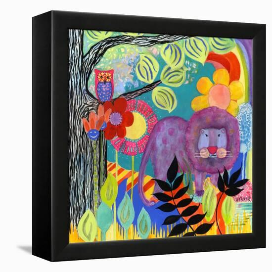 Dandy Lion-Wyanne-Framed Premier Image Canvas