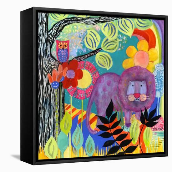 Dandy Lion-Wyanne-Framed Premier Image Canvas