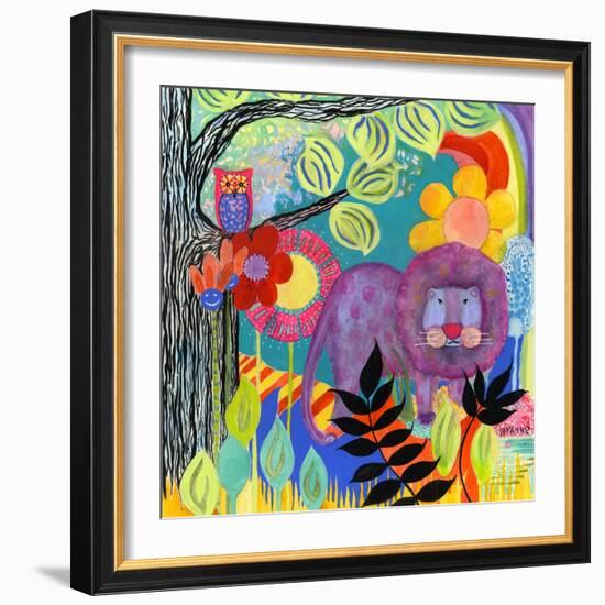 Dandy Lion-Wyanne-Framed Giclee Print