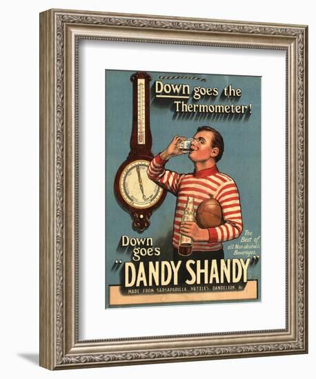 Dandy Shandy Sarsaparilla Rugby Weather, UK, 1920-null-Framed Giclee Print