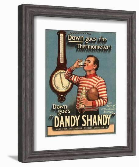 Dandy Shandy Sarsaparilla Rugby Weather, UK, 1920-null-Framed Giclee Print