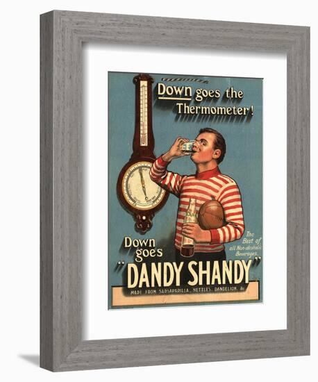 Dandy Shandy Sarsaparilla Rugby Weather, UK, 1920-null-Framed Giclee Print