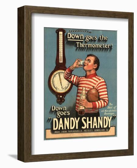 Dandy Shandy Sarsaparilla Rugby Weather, UK, 1920-null-Framed Giclee Print