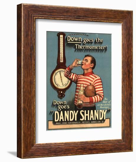 Dandy Shandy Sarsaparilla Rugby Weather, UK, 1920-null-Framed Giclee Print