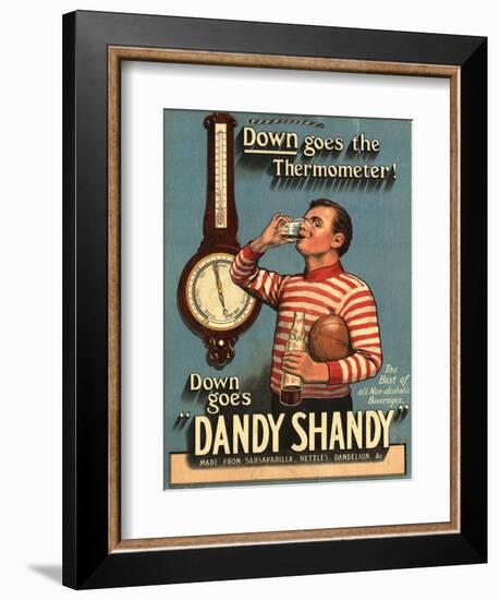 Dandy Shandy Sarsaparilla Rugby Weather, UK, 1920-null-Framed Giclee Print