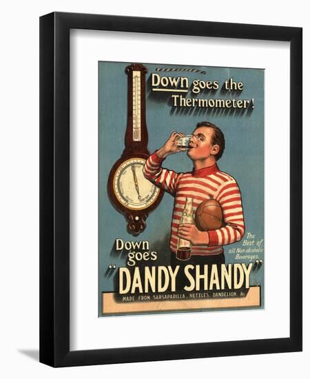 Dandy Shandy Sarsaparilla Rugby Weather, UK, 1920-null-Framed Giclee Print