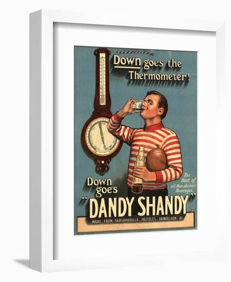 Dandy Shandy Sarsaparilla Rugby Weather, UK, 1920-null-Framed Giclee Print