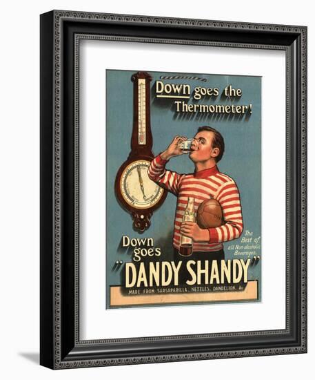 Dandy Shandy Sarsaparilla Rugby Weather, UK, 1920-null-Framed Giclee Print