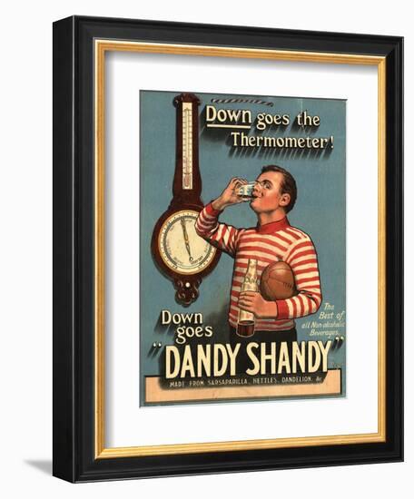 Dandy Shandy Sarsaparilla Rugby Weather, UK, 1920-null-Framed Giclee Print