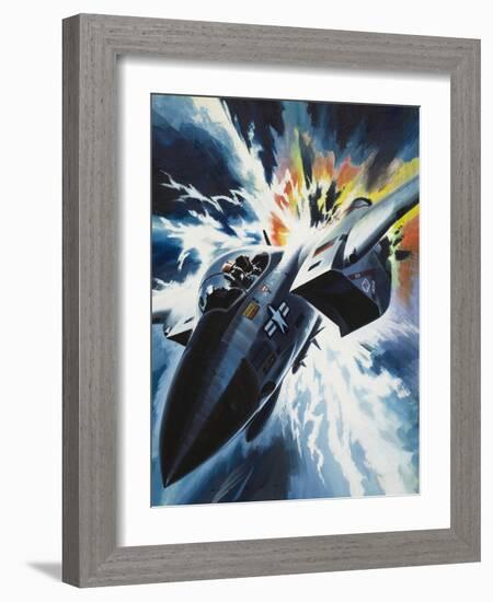 Danger from the Skies-Wilf Hardy-Framed Giclee Print