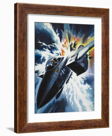 Danger from the Skies-Wilf Hardy-Framed Giclee Print
