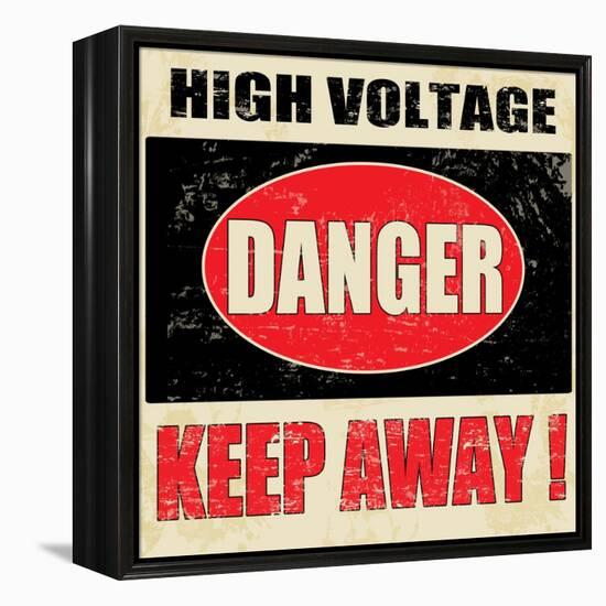 Danger High Voltage-radubalint-Framed Stretched Canvas