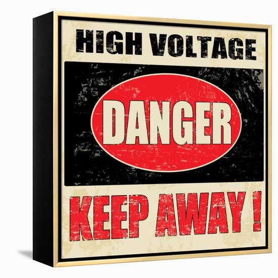 Danger High Voltage-radubalint-Framed Stretched Canvas