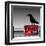 Danger Plate and Crow-oxlock-Framed Art Print