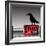 Danger Plate and Crow-oxlock-Framed Art Print