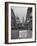 Danger Unexploded Bomb Sign at Cordoned Off Area in Front of St. Paul's Church-Hans Wild-Framed Photographic Print