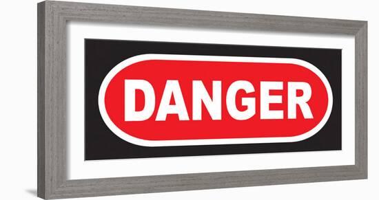 Danger-null-Framed Art Print