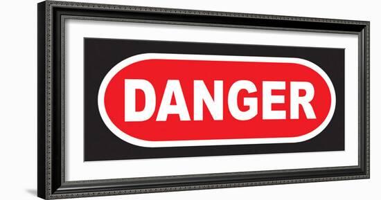 Danger-null-Framed Art Print