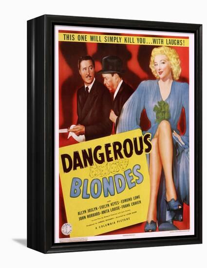 Dangerous Blondes-null-Framed Stretched Canvas