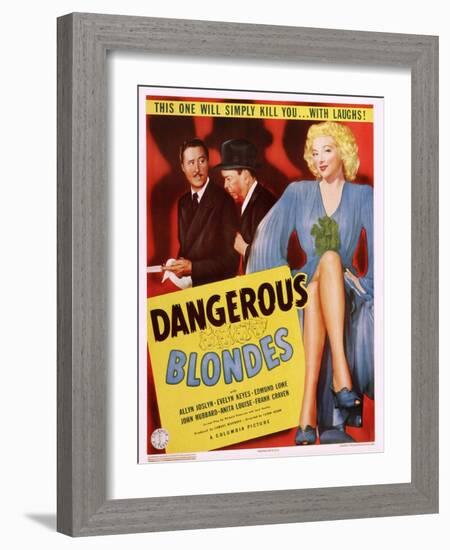 Dangerous Blondes-null-Framed Art Print