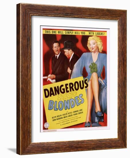 Dangerous Blondes-null-Framed Art Print