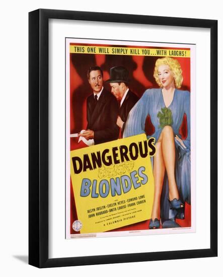 Dangerous Blondes-null-Framed Art Print