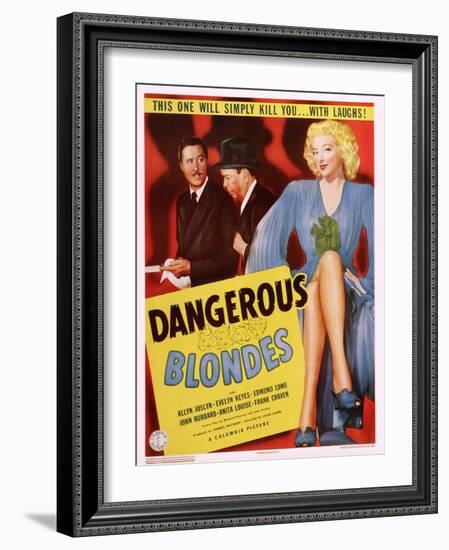 Dangerous Blondes-null-Framed Art Print