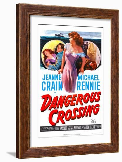 Dangerous Crossing-null-Framed Art Print