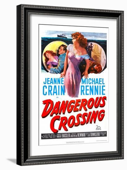 Dangerous Crossing-null-Framed Art Print