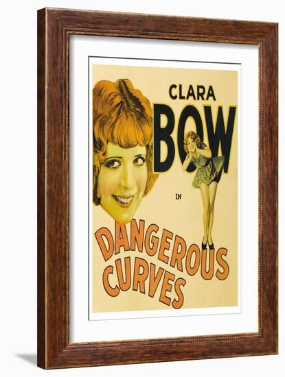 Dangerous Curves-null-Framed Art Print