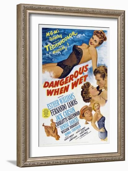 Dangerous When Wet, 1953, Directed by Charles Walters-null-Framed Giclee Print