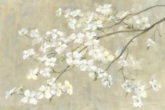 White Cherry Blossom I Neutral Crop Bird-Danhui Nai-Art Print