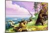 Daniel Boone Blazes the Wilderness Trail-Severino Baraldi-Mounted Giclee Print