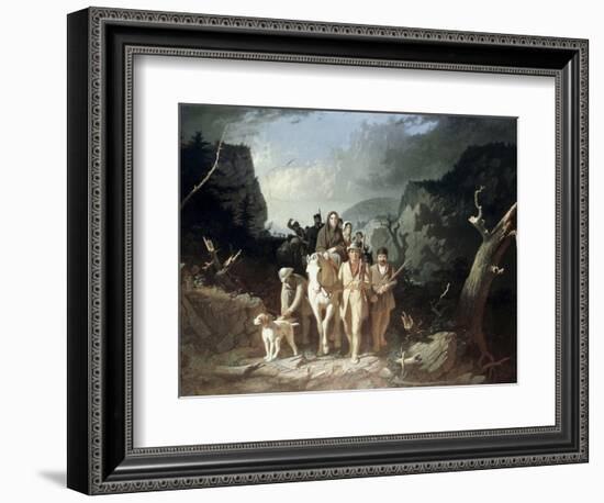 Daniel Boone Escorting Pioneers, c.1775-George Caleb Bingham-Framed Giclee Print