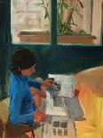 Margaret Drinking Coffee No9, 2004-Daniel Clarke-Giclee Print