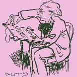 Caricature of FAURÉ from-Daniel de Losques-Giclee Print