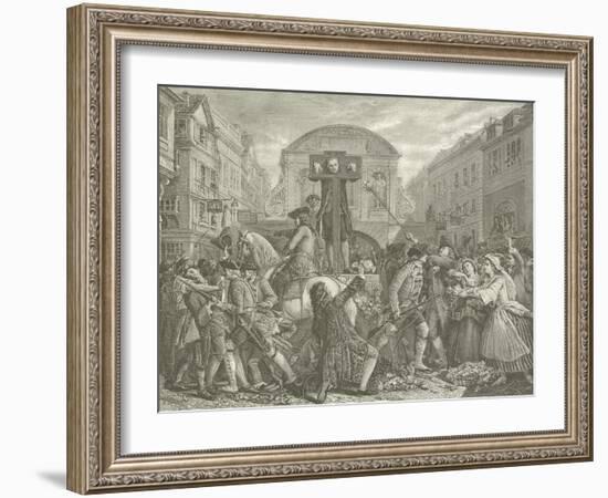 Daniel Defoe in the Pillory, 1703-Eyre Crowe-Framed Giclee Print