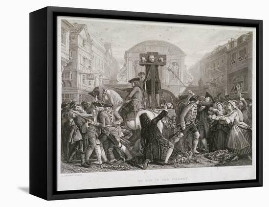 Daniel Defoe in the Pillory, Temple Bar, London, C1840?-JC Armytage-Framed Premier Image Canvas