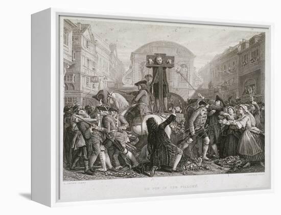 Daniel Defoe in the Pillory, Temple Bar, London, C1840?-JC Armytage-Framed Premier Image Canvas